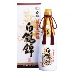 Imagén: Sake Nishiki Junmai Dai Ginjo Premium (HAKUTSURU) 720ml (Alc.15,5%)