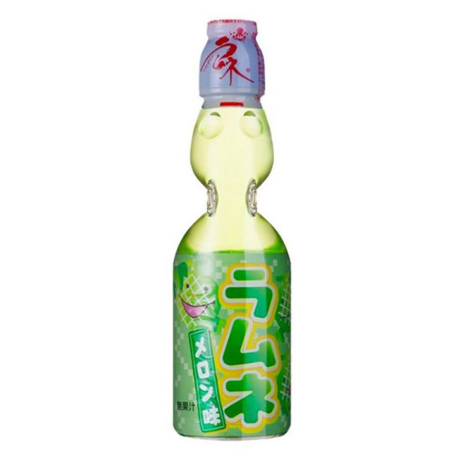 Bebida Ramune gaseosa melón. 200 ml