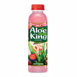 Bebida Aloe Vera sabor melocotón OKF". 500 ml"