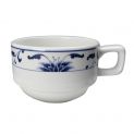 Taza Porcelana con asa - Azul  8x6cm.