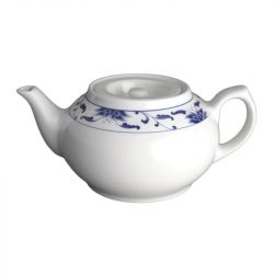 Tetera de porcelana 0,90lt. azul para 4 personas