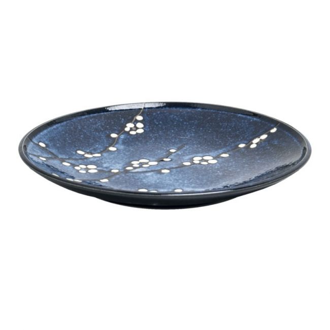 Plato Redondo 22,5cm Porcelana "Soshun Azul"