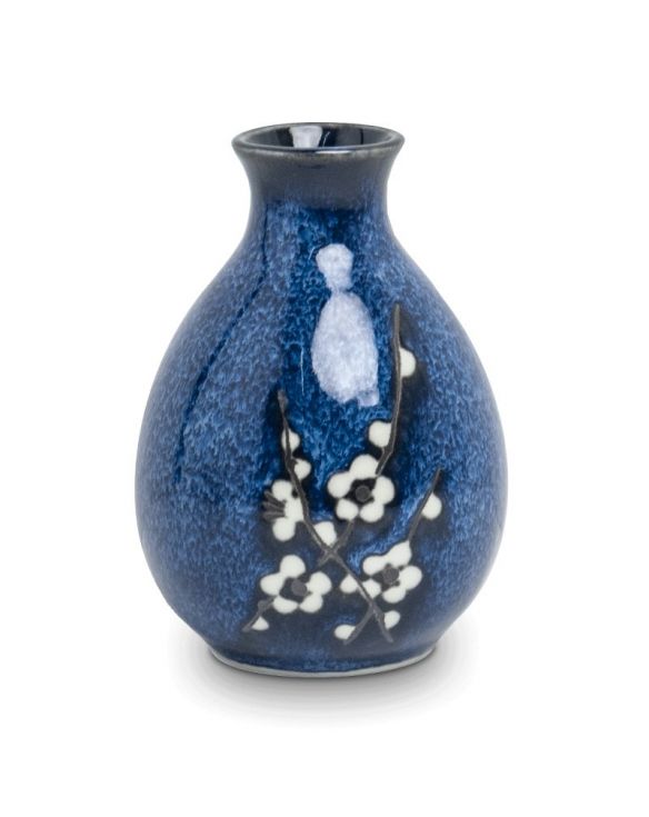 Jarra de Porcelana para Sake. Modelo: "Soshun Azul" 8cm