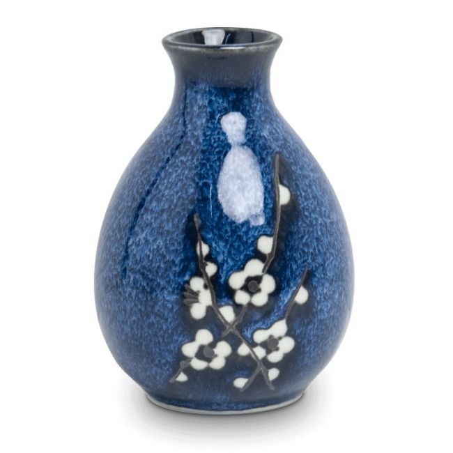 Jarra de Porcelana para Sake. Modelo: "Soshun Azul" 8cm