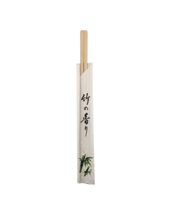 Palillos de Bambu con Forro 24 cm. 100 pares