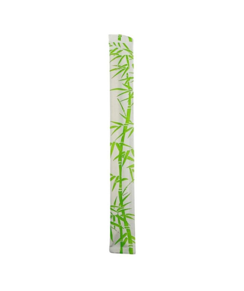 Palillos de Bambú 21cm con Funda. 100 pares