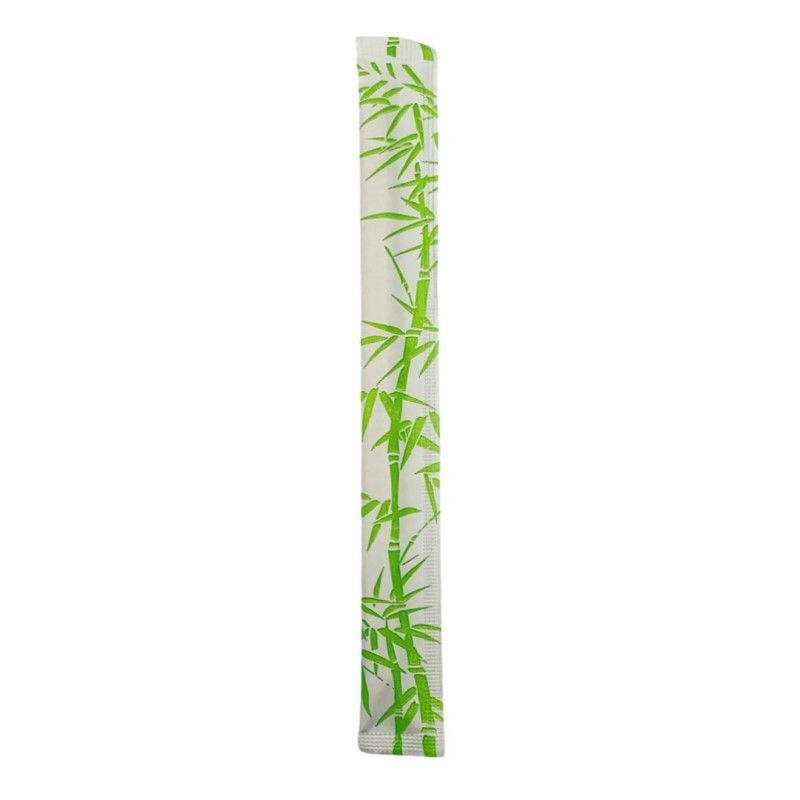 Palillos de Bambú 21cm con Funda. 100 pares Palillos de Bambú 21cm con Funda. 100 pares