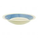 Plato Redondo Hondo 21cm Porcelana "Blanco-Azul"