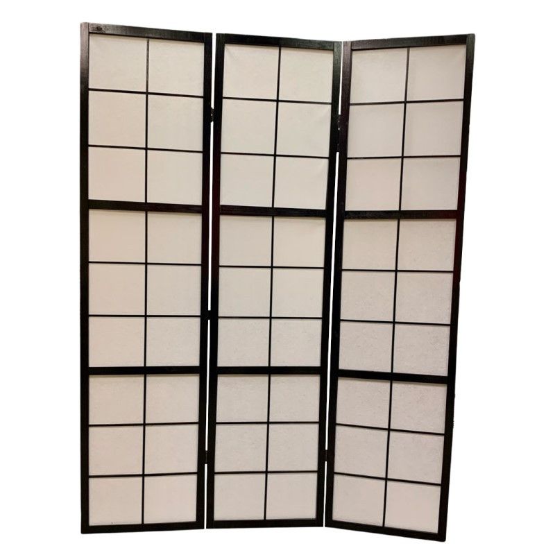 Biombo 3 paneles liso, de 135x180 cm. Modelo: Negro Biombo 3 paneles liso, de 135x180 cm. Modelo: Negro