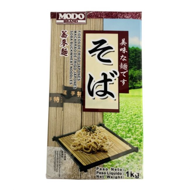 Tallarin soba de trigo sarraceno estilo japonés (MODO) 10Paqx100g