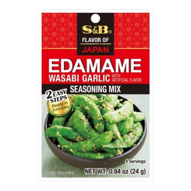 Sazonador para Edamame sabor Wasabi-Ajo (S&B) 24g