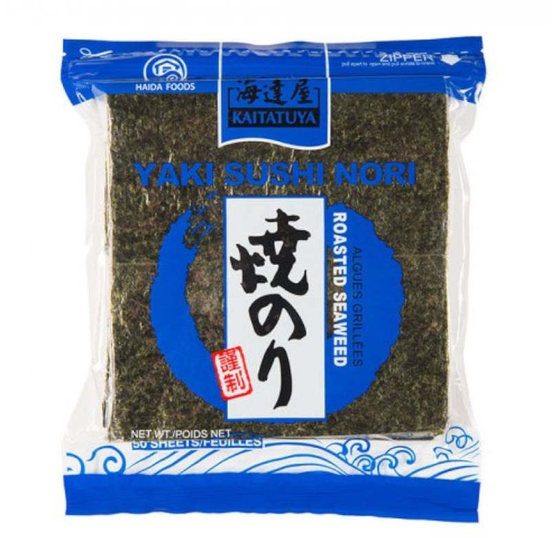 Alga Nori para Sushi 50 Hojas Blue (KAITATUYA) 140g Alga Nori para Sushi 50 Hojas Blue (KAITATUYA) 140g