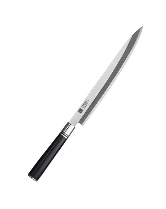 Cuchillo Sashimi 27cm de Acero Inoxidable "Mango de Ébano"