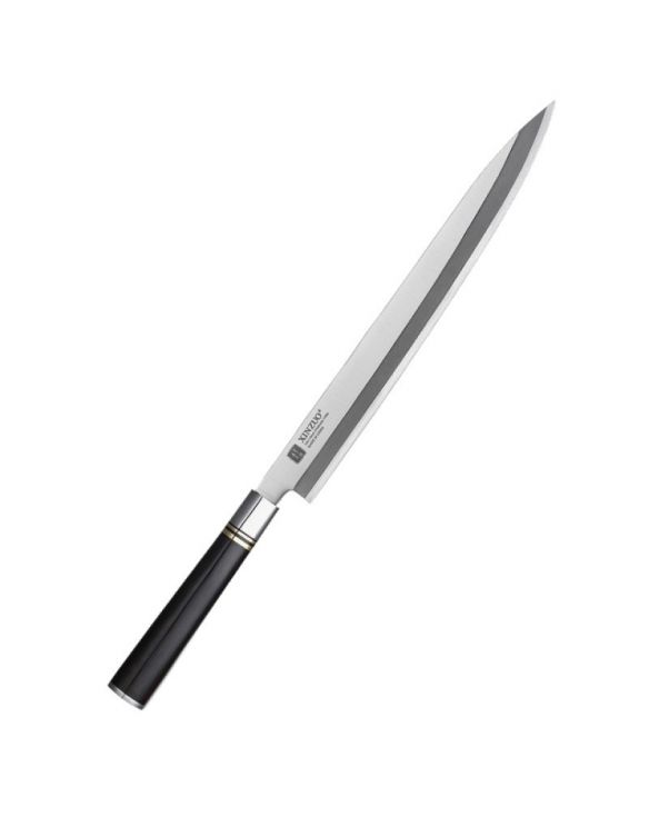 Cuchillo Sashimi 30cm Acero Inoxidable "Mango de Ébano"