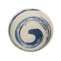 CUENCO 17x9CM PORCELANA. "blanco-azul"