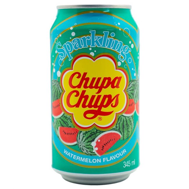 Bebida soda sabor sandía (CHUPA CHUPS) C/24x345ml