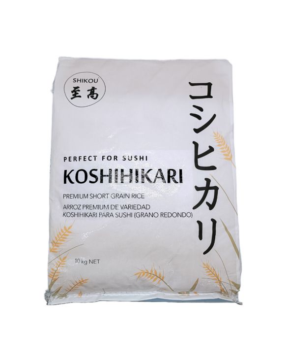 Arroz sushi Koshihikari premium grano corto (SHIKOU) 10kg