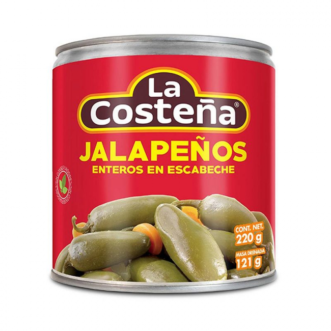 Jalapeños enteros (COSTEÑA) 220g