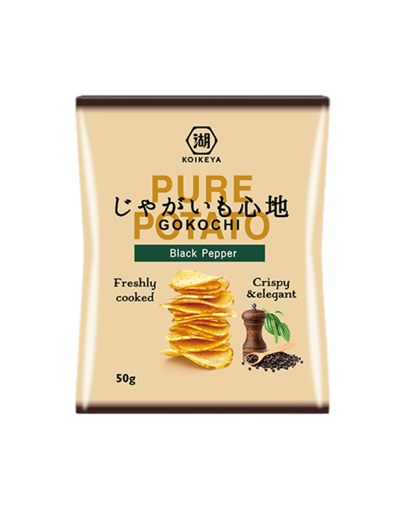 Chips gokochi pimienta negra pure (KOIKEYA) 50g