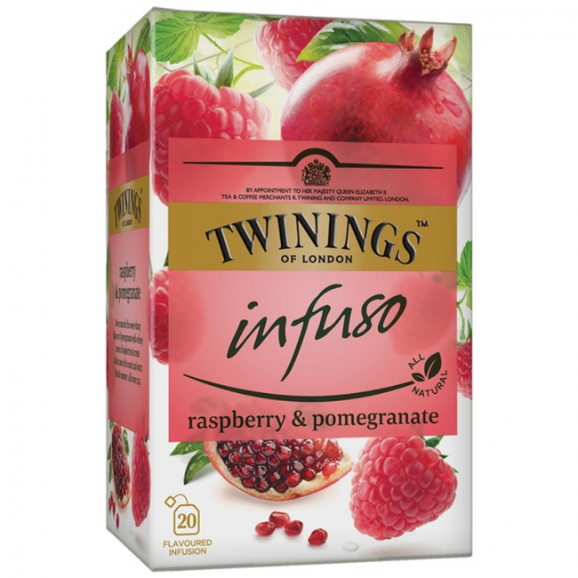 Té infuso frambuesa y granada (TWININGS) 20uds