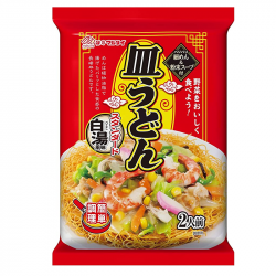 Udon con caldo de pollo y...