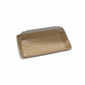 Envase kraft rectangular con tapa (16x9cm)