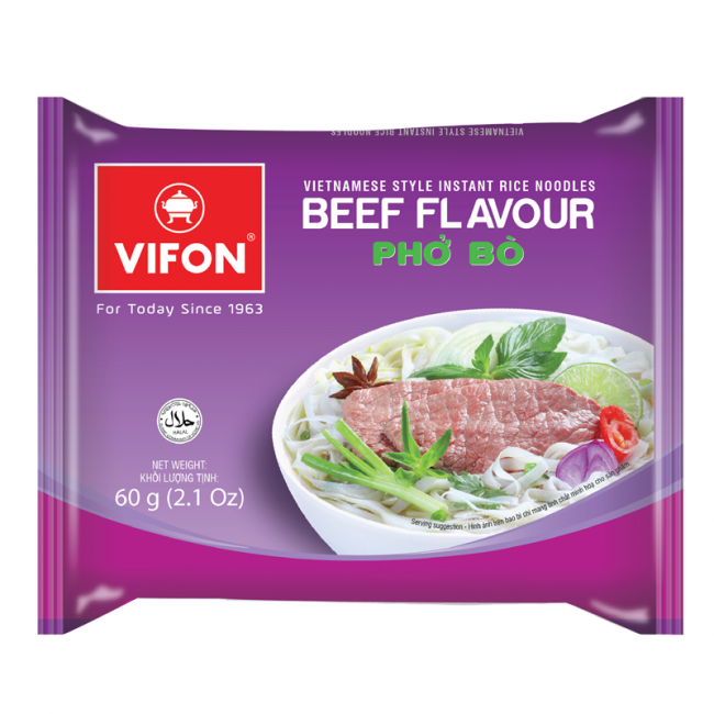 Tallarines arroz sabor ternera (VIFON) 60g