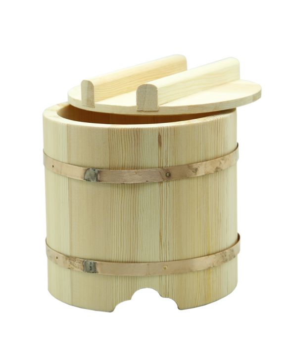 Termo de madera para arroz (OHITSU) 18X16,5cm