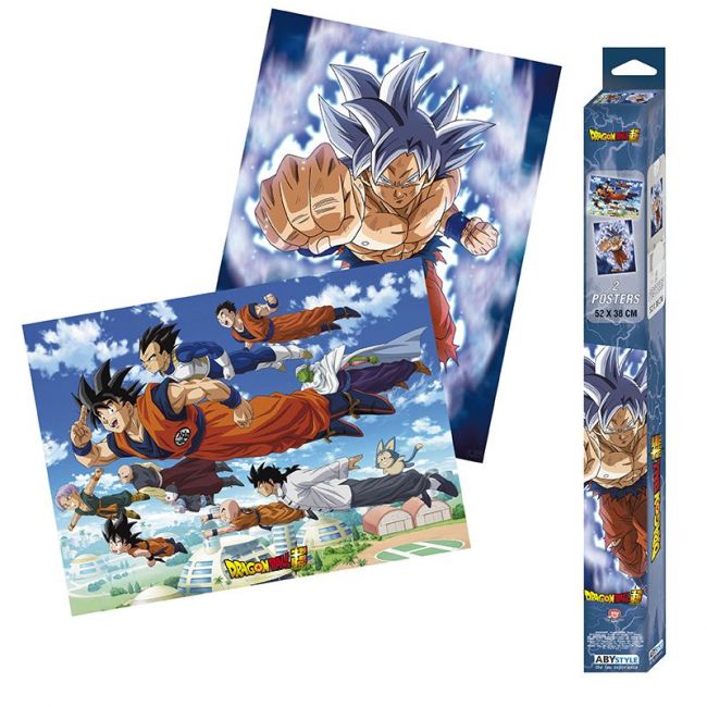 DRAGON BALL SUPER - Set 2 Chibi Pósteres - Goku & friends (52x38)