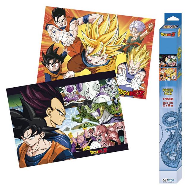 DRAGON BALL - Set 2 Chibi Pósteres - Saiyans (52x38)