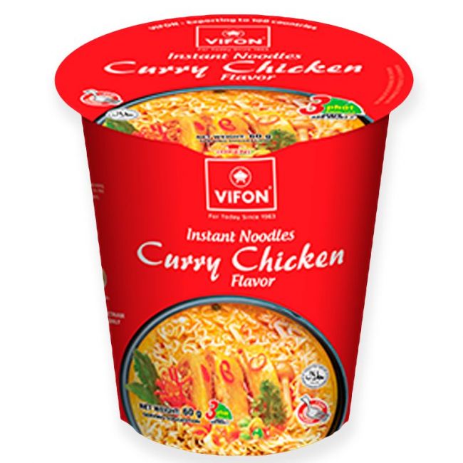 Tallarines cup pollo y curry (VIFON) 60g