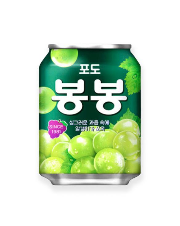 Bebida coreana sabor uva (GRAPE BONBON) 238ml