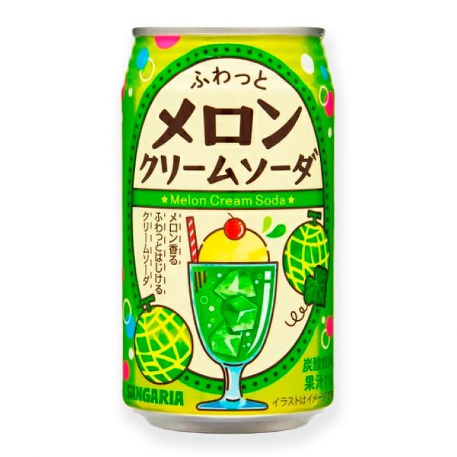 Bebida De Soda cremosa sabor Melón (SANGARIA) 350ml