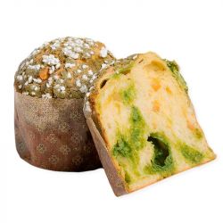 Panettone de té verde y jengibre confitado