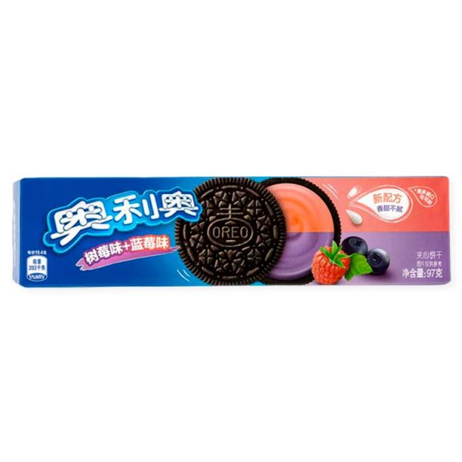 Galleta de Crema sabor Arándano y Frambuesa (OREO) 97g