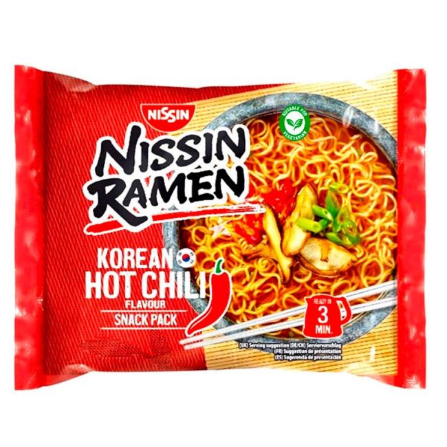 Tallarines ramen coreano hot chili (NISSIN) 65.2g