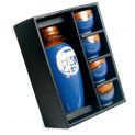 Set Sake Porcelana "Azul-Marron" 5 piezas 500ml