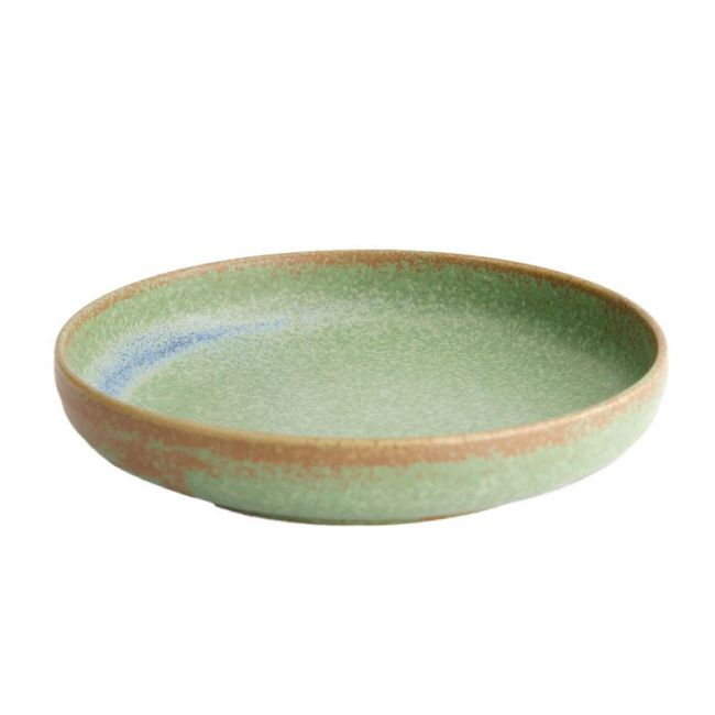 Plato Redondo de porcelana "Vert Sauge" (20x4cm)