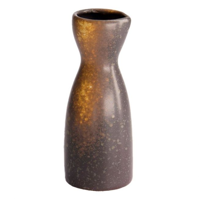 Jarra para sake de porcelana "Edo Brown" (13.5cm)