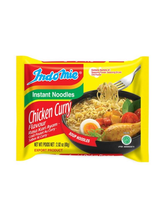 Fideo instantáneo pollo y curry (INDOMIE) 80g