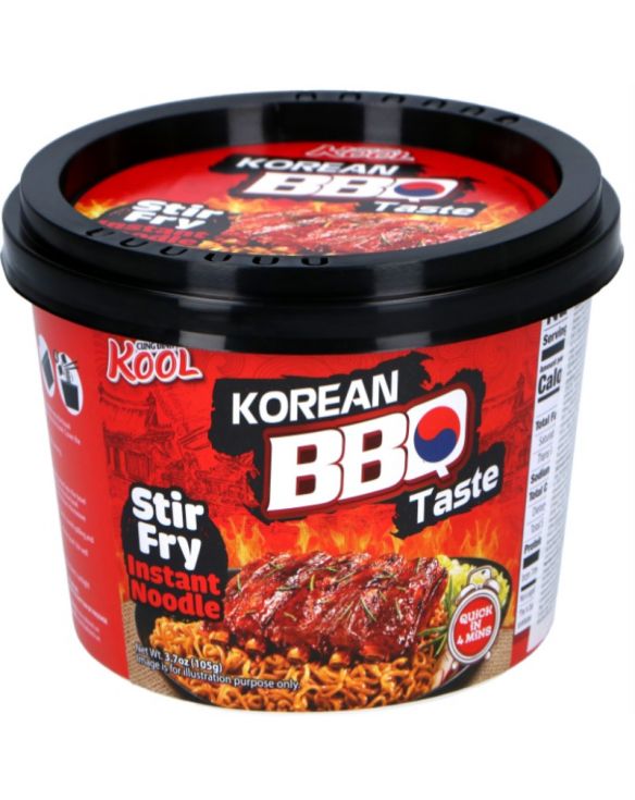 Fideos fritos BBQ mix coreano bowl (KOOL) 105g