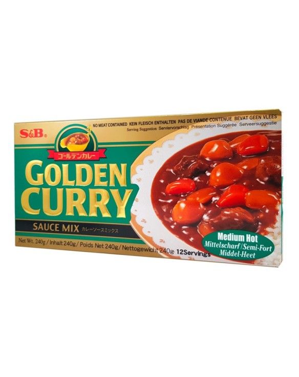 Pasta de curry medium hot (S&B) 220g