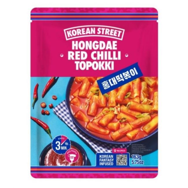 Topokki sabor chili dulce (KOREAN STREET) 163g