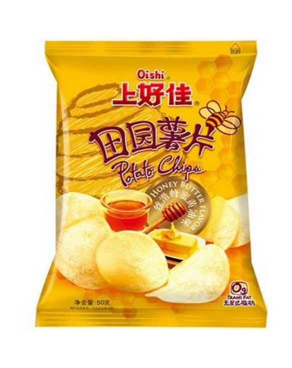 Patatas fritas sabor miel y mantequilla (OISHI) 50g