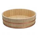 Hangiri de bambú para sushi 60x16cm - Aro de cobre