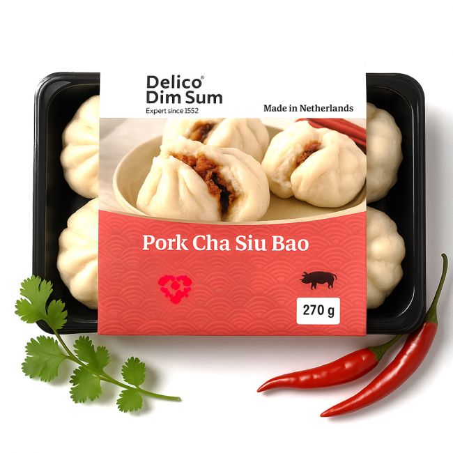 Cha Siu Bao de Cerdo 6u (DELICO DIM SUM) 270g