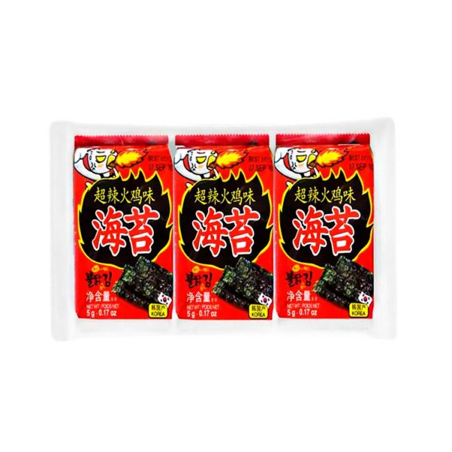 Algas nori snack picante (GIM) 3x5g