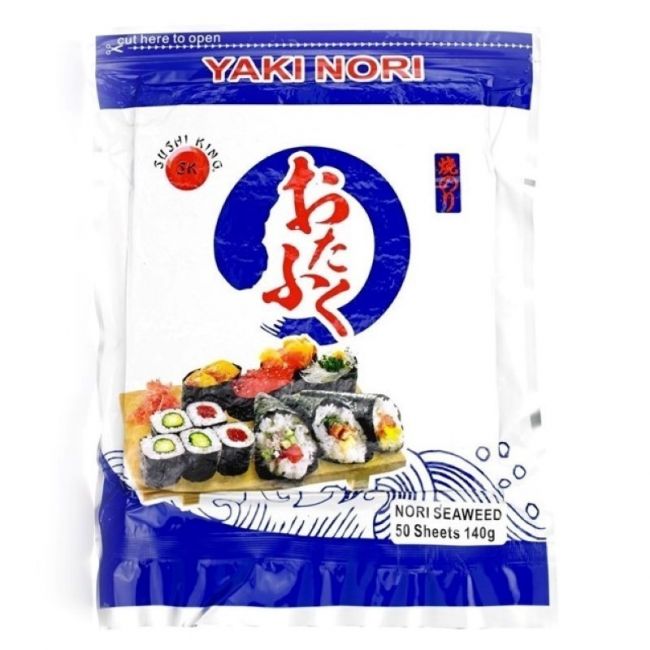 Alga yaki nori sushi 50 Hojas Silver (SUSHI KING) 140g