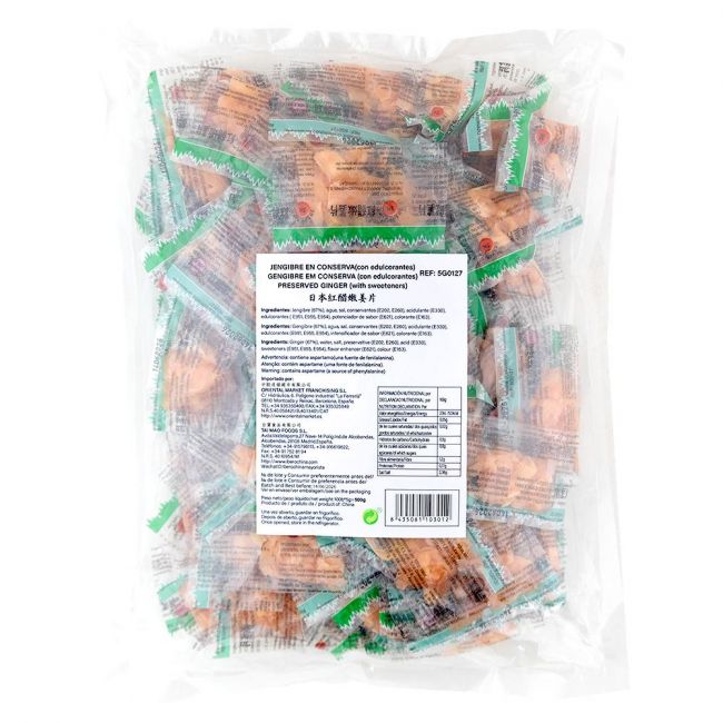 Jengibre rosa en conserva (SUSHI KING) 100sobresx5g