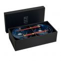 SET 2 CUENCOS 17cm PORC.+2 PALILLOS "Soshun azul"